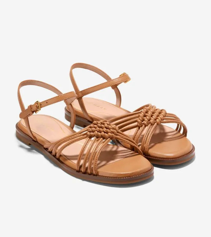Women Sandals Cole Haan Jitney Knot Sandals Pecan