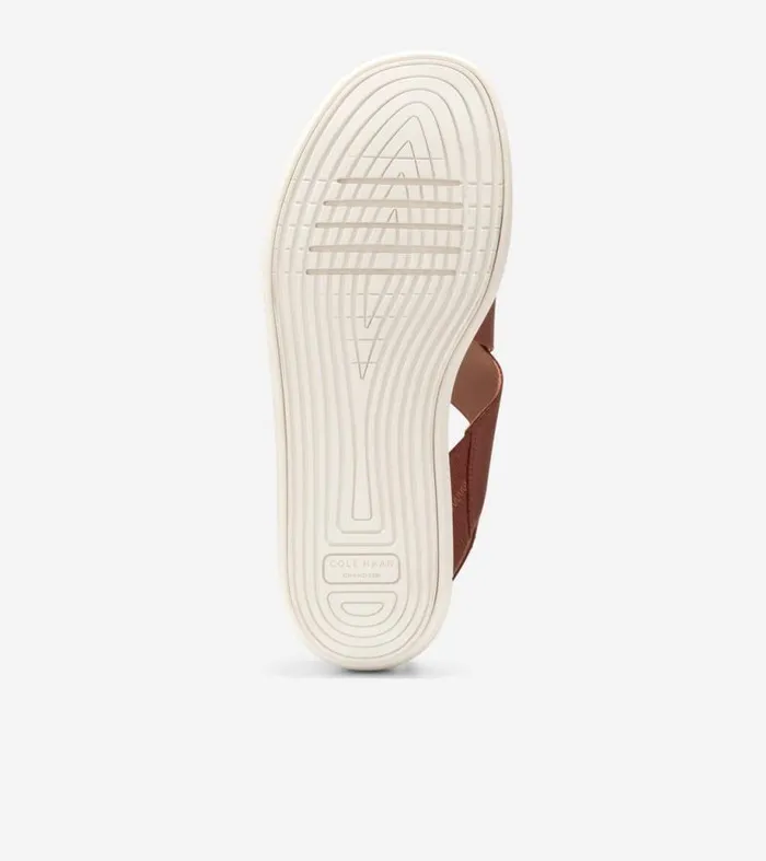 Women Sandals Cole Haan riginalGrand Platform Sandals Dark Cuoio Brownivory