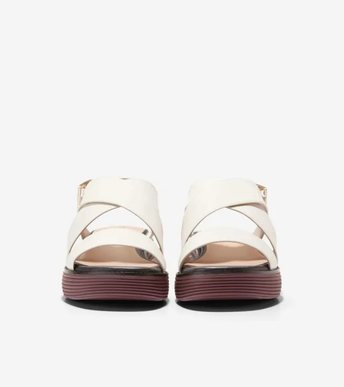 Women Sandals Cole Haan riginalGrand Platform Sandals Ivorybloodstone