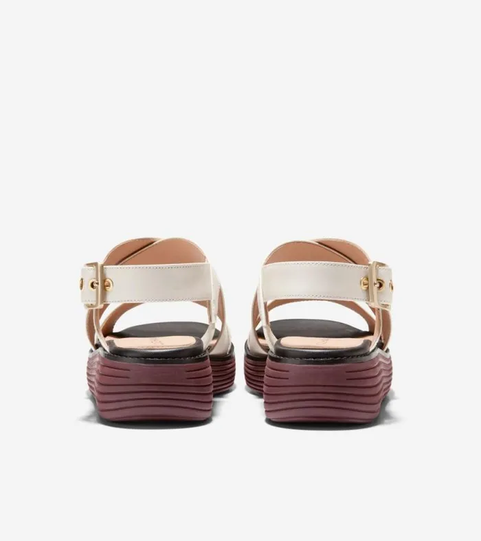 Women Sandals Cole Haan riginalGrand Platform Sandals Ivorybloodstone