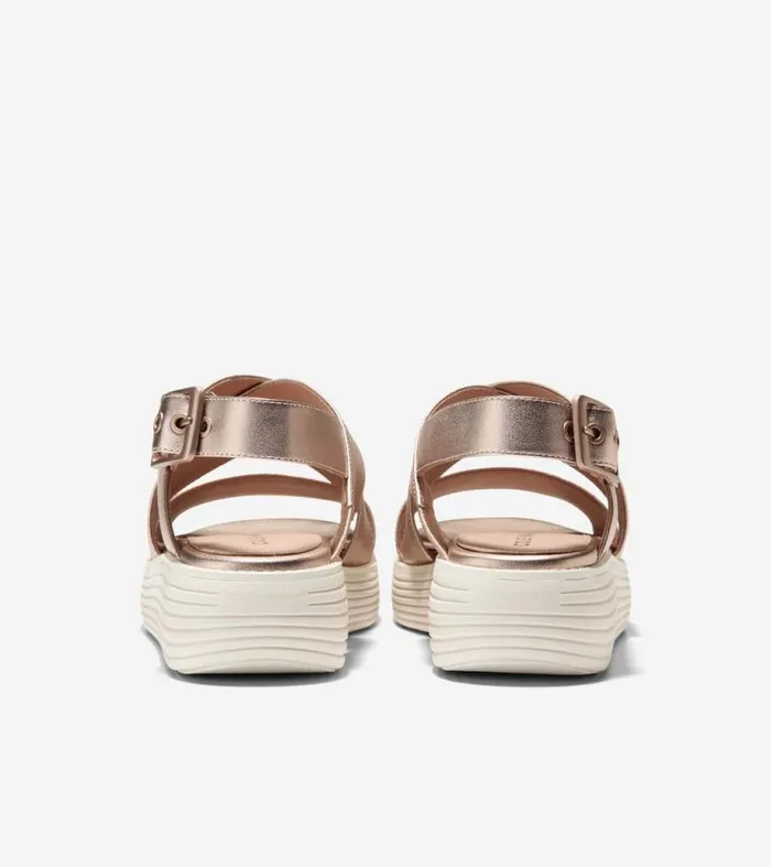 Women Sandals Cole Haan riginalGrand Platform Sandals Rose Goldivory