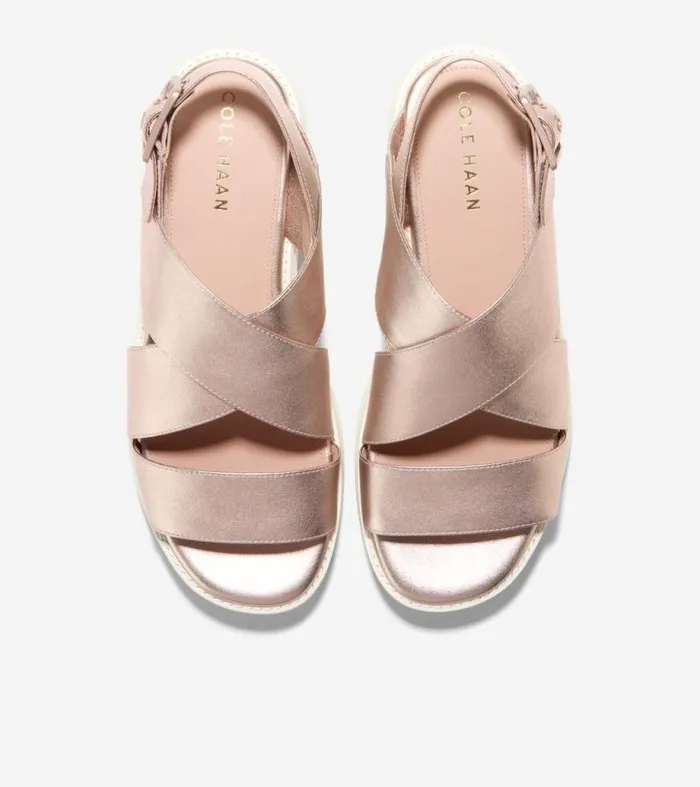 Women Sandals Cole Haan riginalGrand Platform Sandals Rose Goldivory