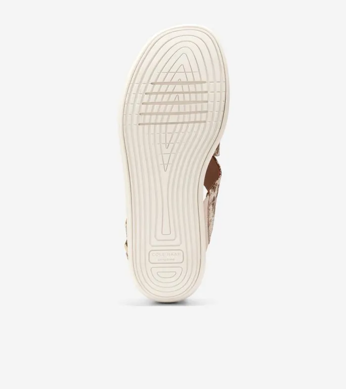 Women Sandals Cole Haan riginalGrand Platform Sandals Sandollar Snake Printivory