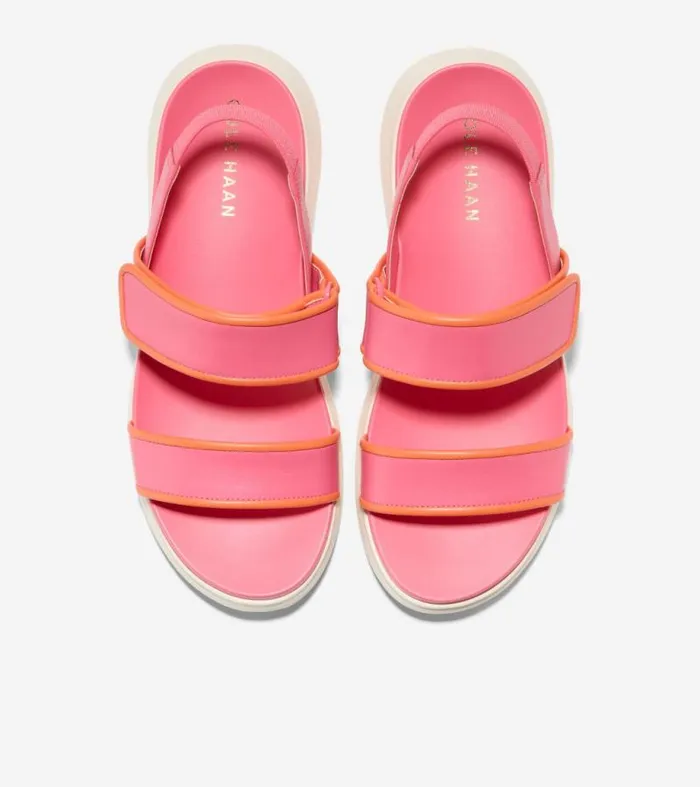 Women Sandals Cole Haan ZERGRAND Meritt Sandals Camellia Rosenasturtium Orangeivory