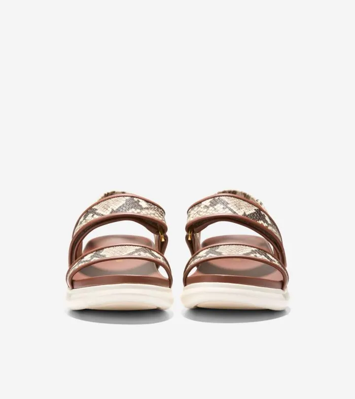 Women Sandals Cole Haan ZERGRAND Meritt Sandals Sandollar Snake Printbirch