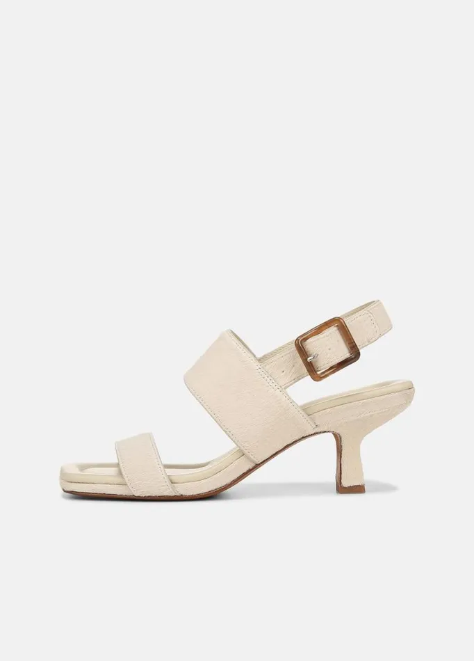 Women Sandals Vince Cira Calf Hair Heeled Sandal Moonlight