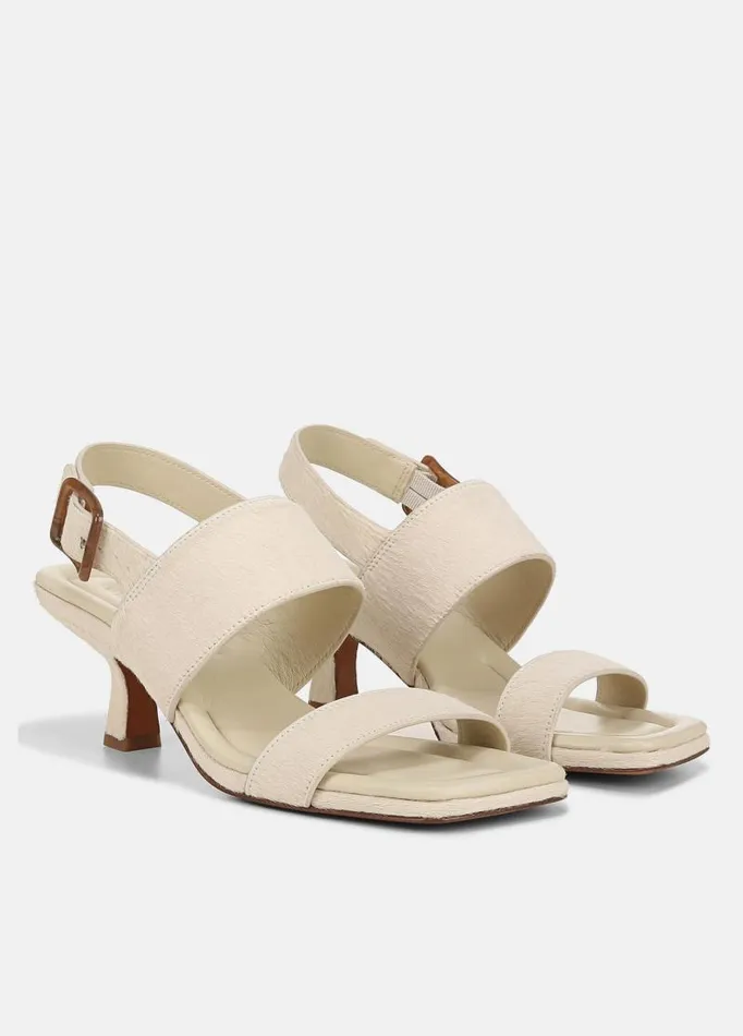 Women Sandals Vince Cira Calf Hair Heeled Sandal Moonlight