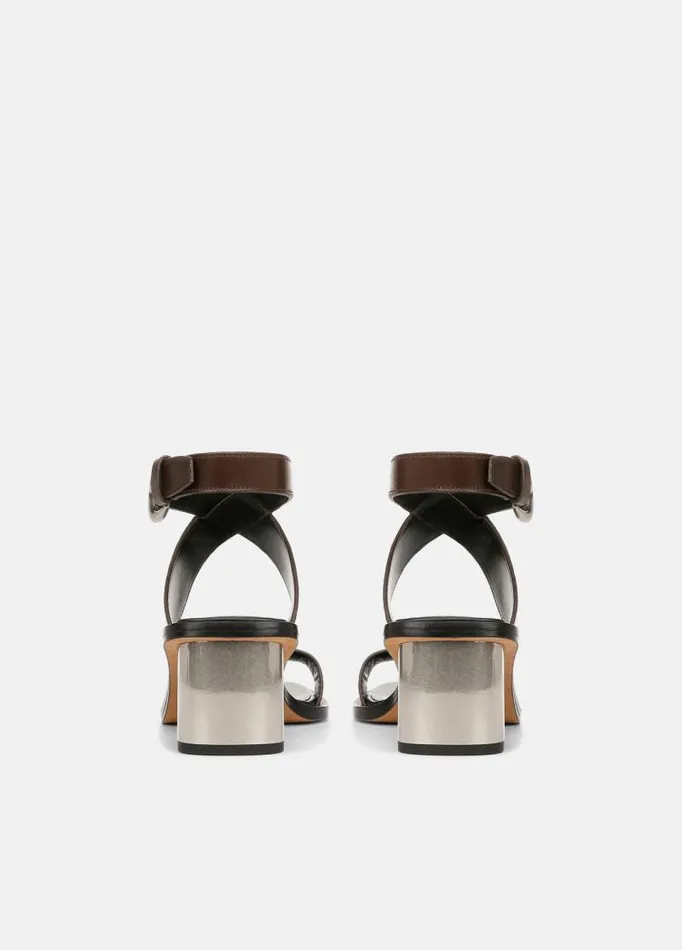 Women Sandals Vince Dalia Leather Sandal Cacao Brown