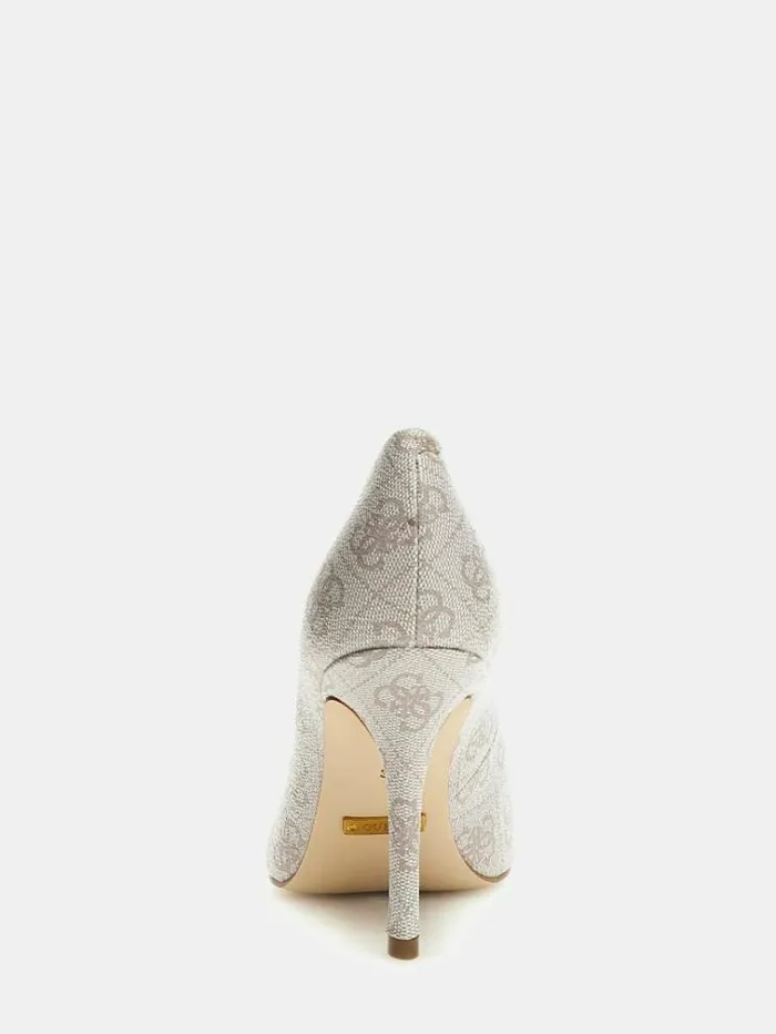 Women Scalee 4g Logo Court Shoes Grey Multi Guess Heels