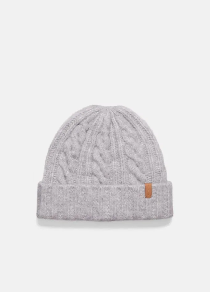 Women Scarves Hats and Gloves Vince Airspun Merino WoolBlend CableKnit Cuffed Hat Steel Women Scarves Hats and Gloves Vince Airspun Merino WoolBlend CableKnit Cuffed Hat Steel