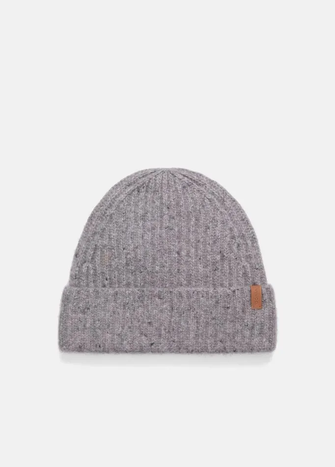 Women Scarves Hats and Gloves Vince Cashmere Donegal Rib Cuffed Hat Medium Grey Women Scarves Hats and Gloves Vince Cashmere Donegal Rib Cuffed Hat Medium Grey