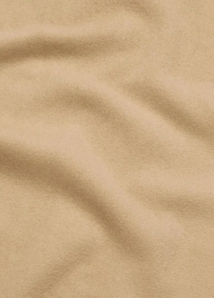 Women Scarves Hats and Gloves Vince Cashmere DoubleFace Scarf Camel