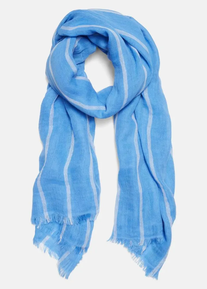Women Scarves Hats and Gloves Vince Cotton Gauze Awning Stripe Scarf Ariaoptic White Women Scarves Hats and Gloves Vince Cotton Gauze Awning Stripe Scarf Ariaoptic White