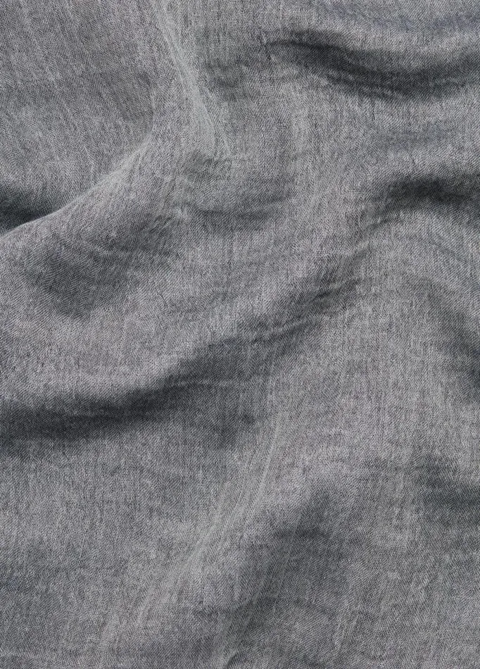 Women Scarves Hats and Gloves Vince Cotton Gauze BiColor Scarf Papyruscoastal Blue