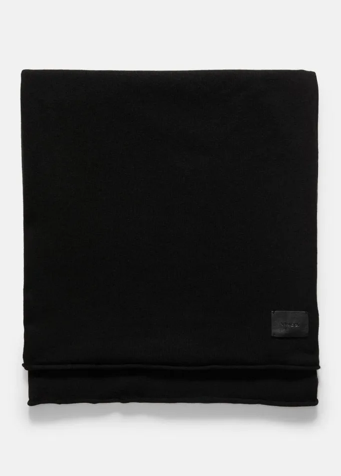 Women Scarves Hats and Gloves Vince Plush Cashmere Blanket Wrap Black