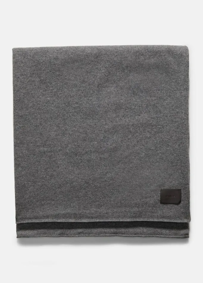 Women Scarves Hats and Gloves Vince Plush Cashmere Blanket Wrap Medium Heather Grey