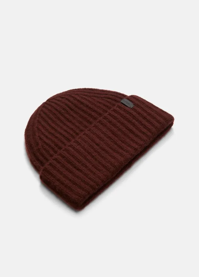 Women Scarves Hats and Gloves Vince Plush Cashmere Chunky Knit Hat Cinnamon