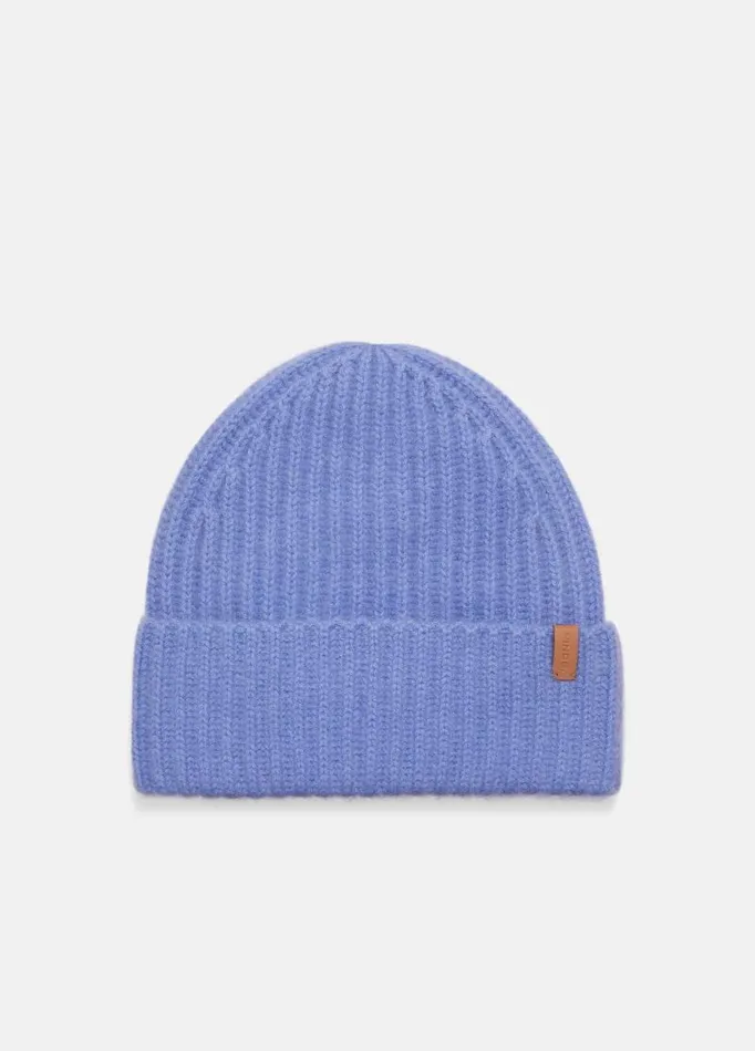 Women Scarves Hats and Gloves Vince Plush Cashmere Chunky Knit Hat Wave Quartz