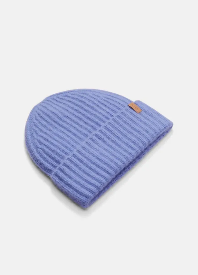 Women Scarves Hats and Gloves Vince Plush Cashmere Chunky Knit Hat Wave Quartz