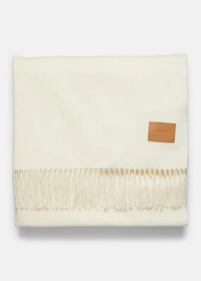 Women Scarves Hats and Gloves Vince Wool Fringed Wrap Lace