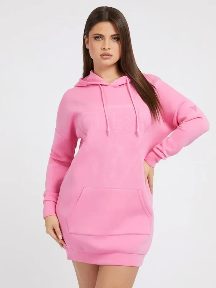 Women Scuba Long Sweatshirt Pink Guess Activewear