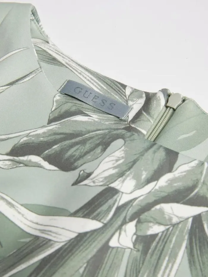 Women Scuba Top Green Multi Guess Tops And Shirts