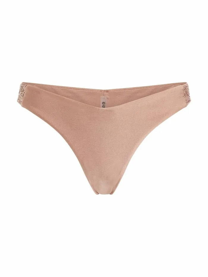 Women Sequins Brazilian Bikini Bottom Multi Pink Guess Beachwear