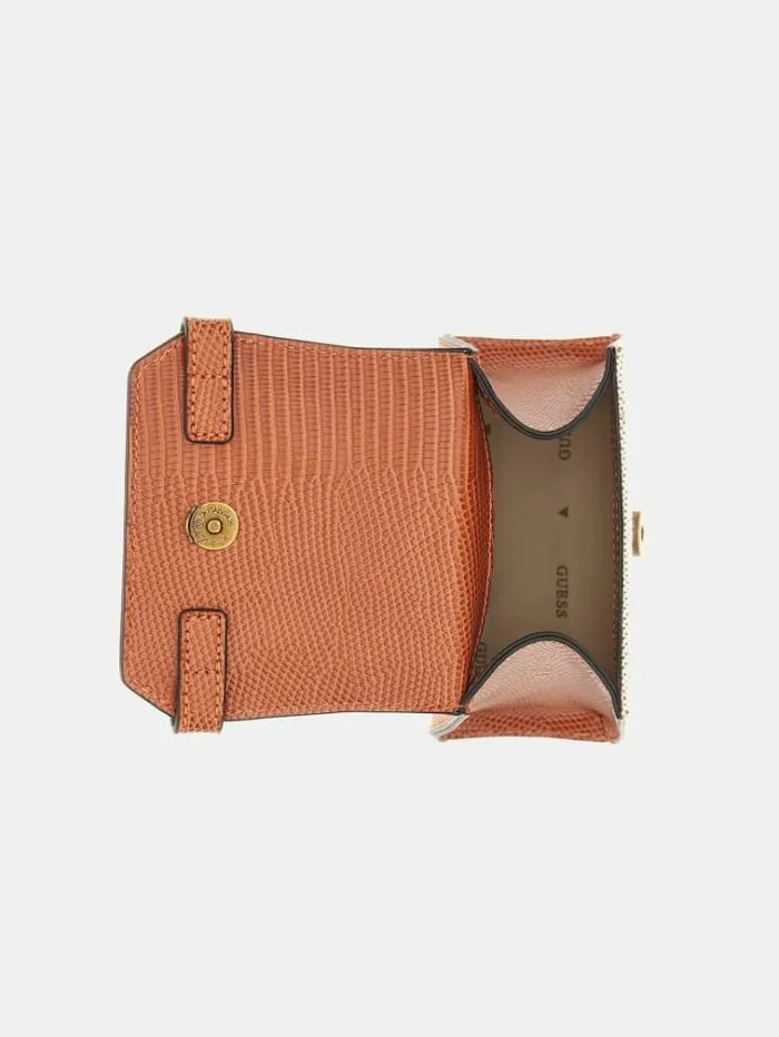 Women Sestri Croclook Mini Handbag Shades Of Orange Guess Handbags