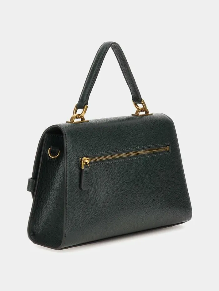 Women Sestri Faux Leather Handbag Green Guess Handbags