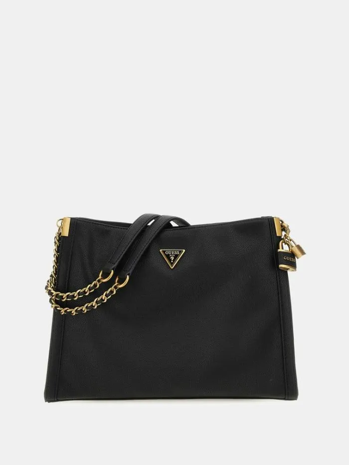 Women Shemara Charm Shoulder Bag Black Guess Shoulder Bags