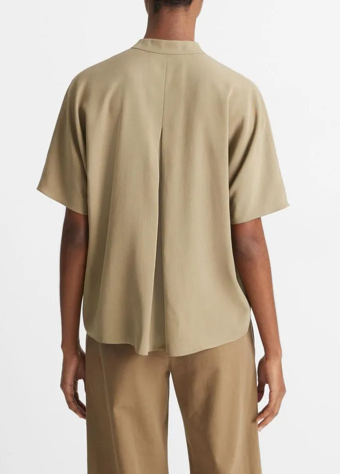 Women Shirts and Tops Vince BandCollar DolmanSleeve Shirt Artichoke