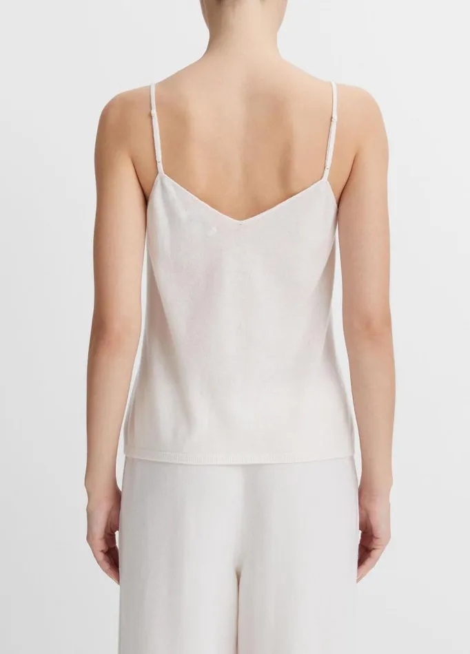 Women Shirts and Tops Vince Cashmere Knit Camisole Off White