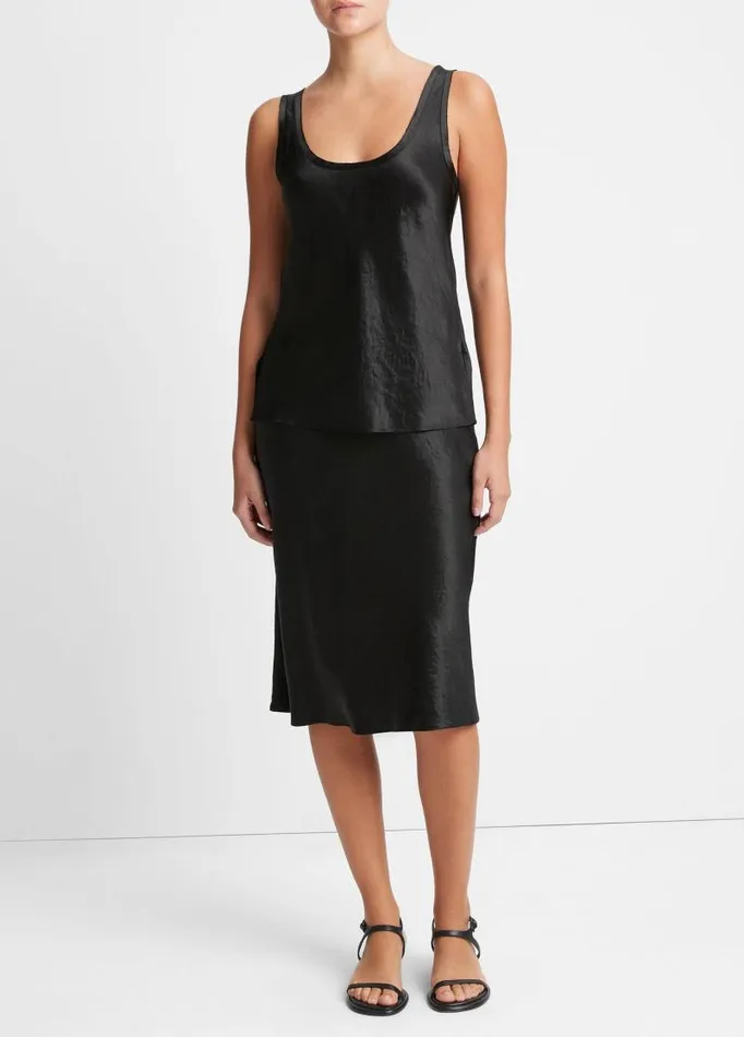 Women Shirts and Tops Vince RawEdge Tank Black