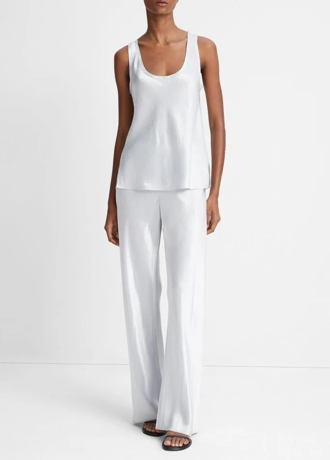 Women Shirts and Tops Vince RawEdge Tank Silverstone