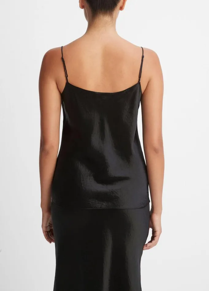 Women Shirts and Tops Vince Satin Cami Black
