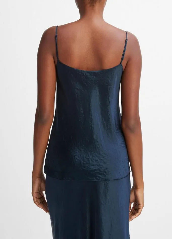Women Shirts and Tops Vince Satin Cami Coastal Blue