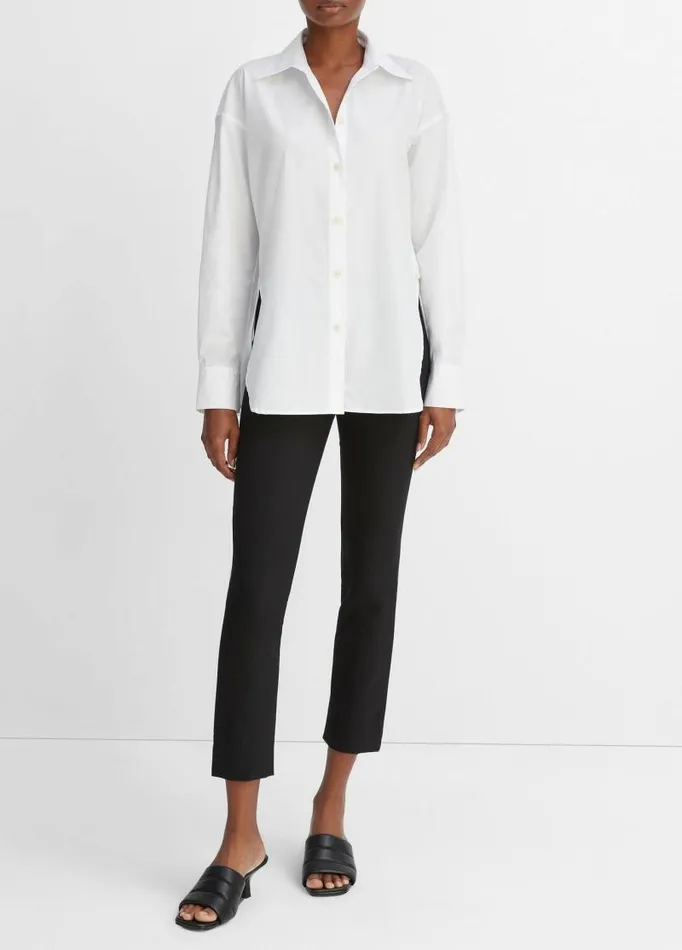 Women Shirts and Tops Vince The Convertible ButtonDown Shirt Optic White