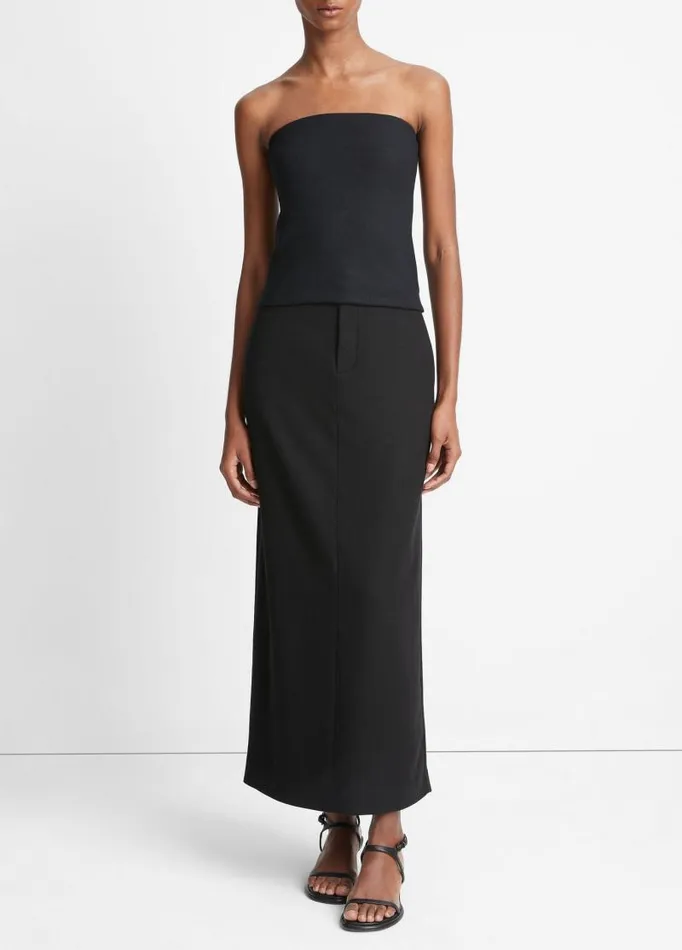 Women Shirts and Tops Vince WoolBlend Strapless Top Black