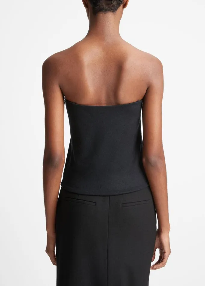 Women Shirts and Tops Vince WoolBlend Strapless Top Black