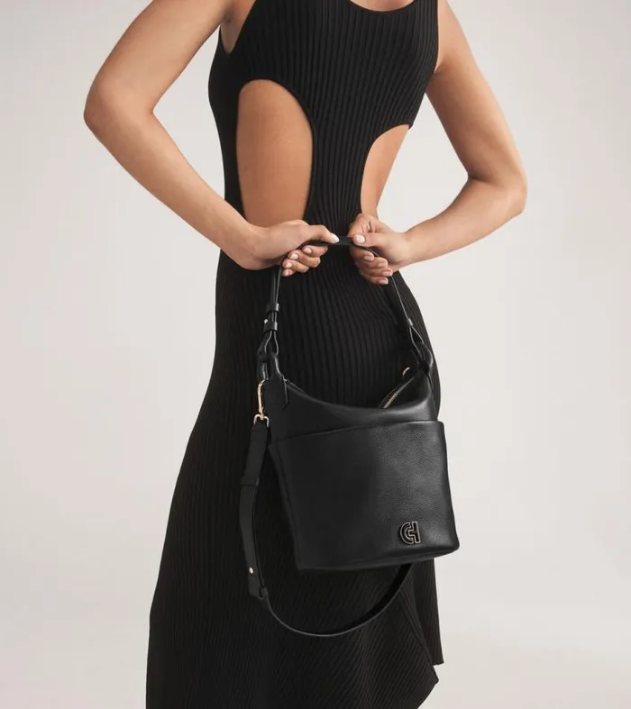 Women Shoulder Bags Cole Haan Essential Soft Bucket Bag Black