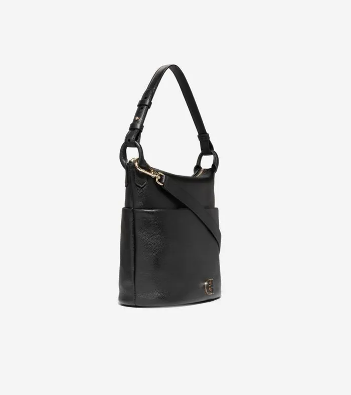 Women Shoulder Bags Cole Haan Essential Soft Bucket Bag Black