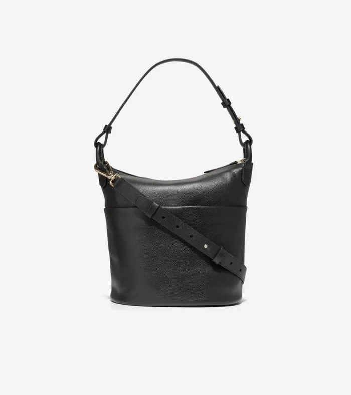 Women Shoulder Bags Cole Haan Essential Soft Bucket Bag Black