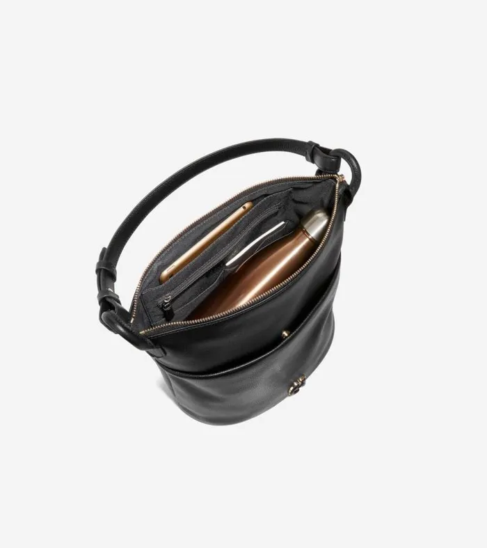 Women Shoulder Bags Cole Haan Essential Soft Bucket Bag Black