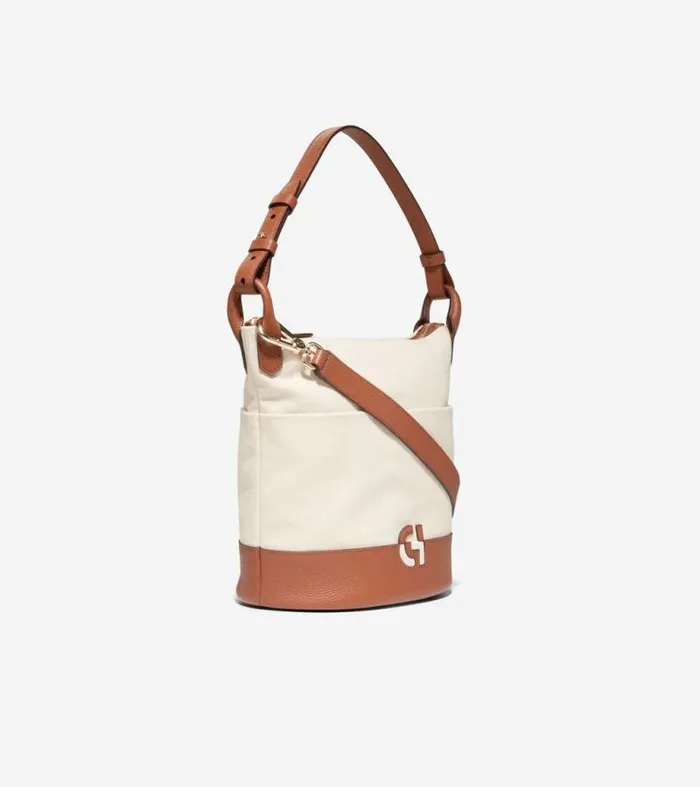 Women Shoulder Bags Cole Haan Essential Soft Bucket Bag Naturalbritish Tan