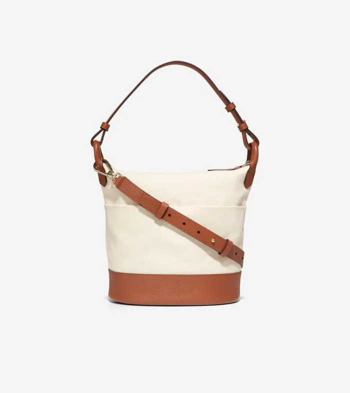 Women Shoulder Bags Cole Haan Essential Soft Bucket Bag Naturalbritish Tan