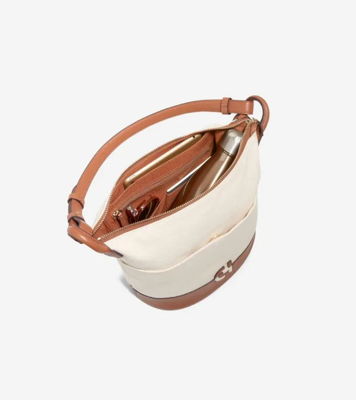 Women Shoulder Bags Cole Haan Essential Soft Bucket Bag Naturalbritish Tan