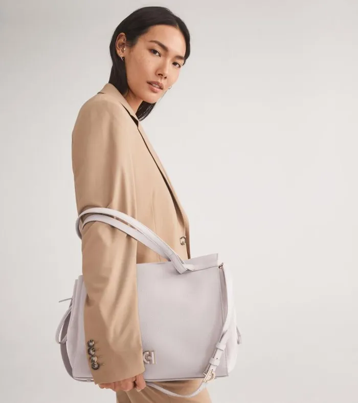 Women Shoulder Bags Cole Haan Grand Ambition SideCinch Satchel Ashes Of Roses