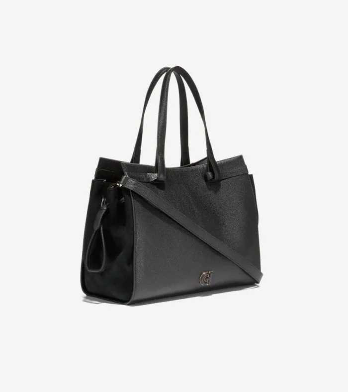 Women Shoulder Bags Cole Haan Grand Ambition SideCinch Satchel Black