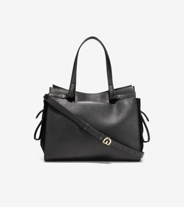 Women Shoulder Bags Cole Haan Grand Ambition SideCinch Satchel Black