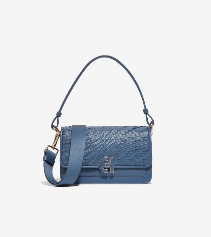 Women Shoulder Bags Cole Haan Mini Shoulder Bag Blue Wing Tealgenevieve Weave Women Shoulder Bags Cole Haan Mini Shoulder Bag Blue Wing Tealgenevieve Weave